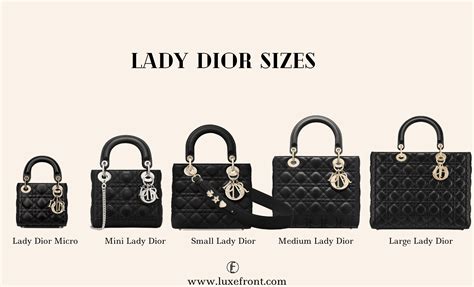 air dior sizing|lady dior size comparison.